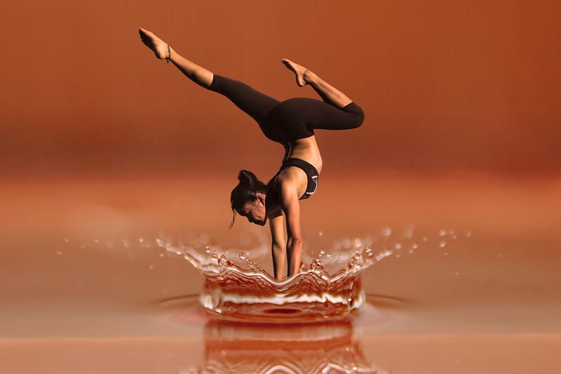 Woman practicing yoga